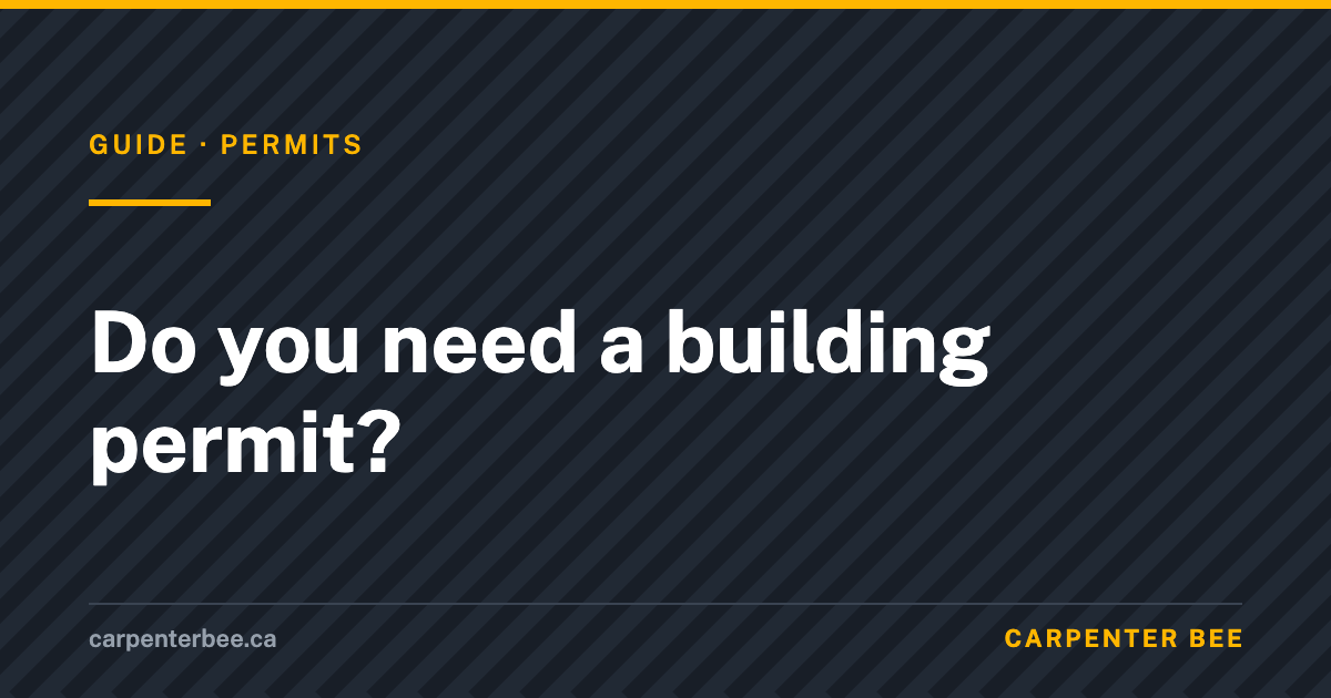 Carpenter Bee guide cover: building permits for Ontario homeowners